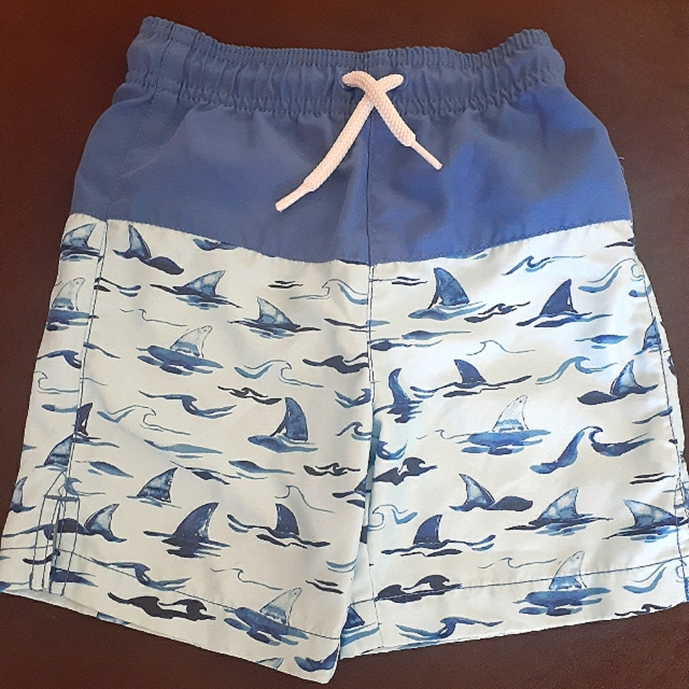 NWOT Children's Place Boys Shark Bathing Suit Trunks